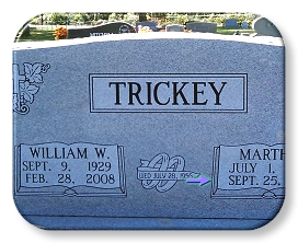 On-site Cemetery Lettering